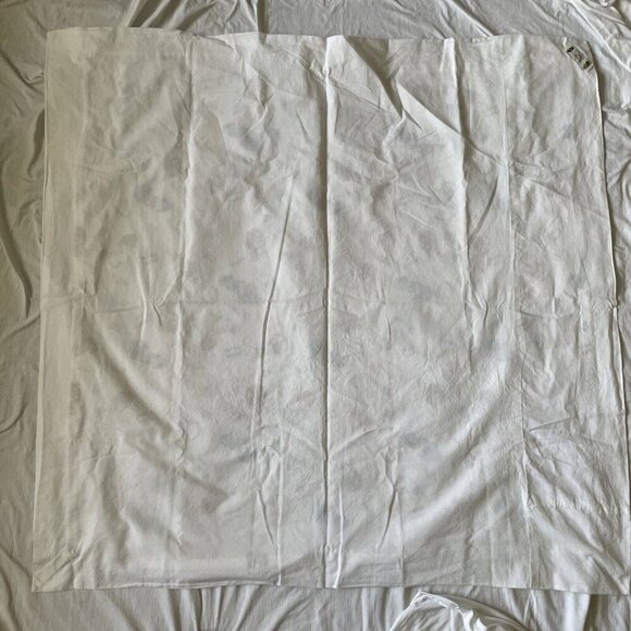 Vintage Precious Moments Baby Quilt Blanket 36" X 36" Custom Handmade White Cott - Picture 5 of 10
